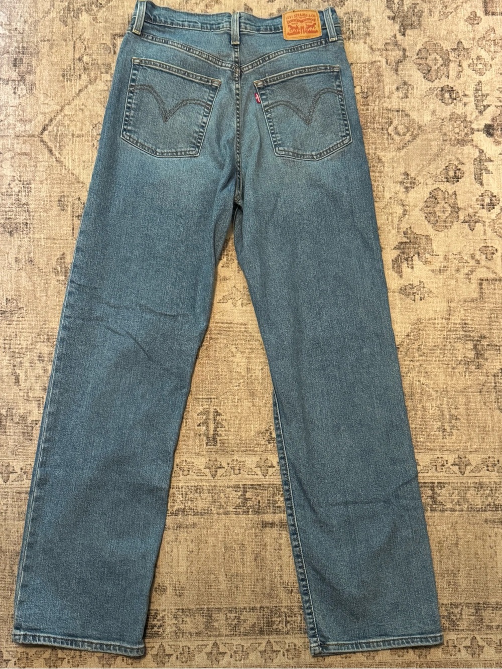 Levi's Women's Ribcage High-Rise Straight-Leg Jeans 30x32 color The Last Straw